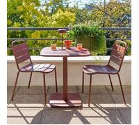 Table de jardin 2 places Alegoria 70x70cm acajou - Hespéride