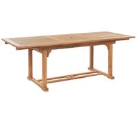 Table de Jardin 220 x 90 cm en Bois à Plateau Extensible pour Dîner de Groupe Ja