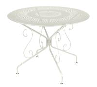 Table de jardin 4 personnes FERMOB Montmartre Ø 96 cm - Gris Argile