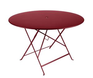 Table de jardin 6 personnes FERMOB Bistro Ø 117 cm - Piment