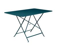 Table de jardin 6 personnes FERMOB Bistro 117 x 77 cm - Bleu Acapulco