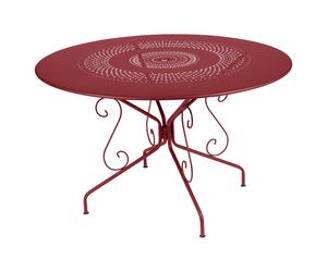 Table de jardin 6 personnes FERMOB Montmartre Ø 117 cm - Piment