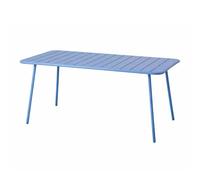 Concept Usine Table de jardin BERGAME 160 cm 6 places Acier bleu