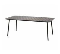 Table De Jardin 6 Places 160cm Gris Foncé Bergame Gris
