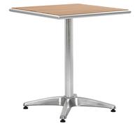 Table de Jardin 60x60x70 cm Aluminium et WPC Patio Bistro Restaurant vidaXL