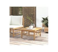 vidaXL Table de jardin Bambou 65 x 55 x 30 cm