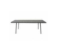 Table de jardin 8-10 places 200cm gris foncé BERGAME