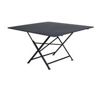 Table de jardin 8 personnes FERMOB Cargo 128 x 128 cm - Carbone
