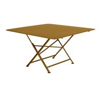 Table de jardin 8 personnes FERMOB Cargo 128 x 128 cm - Pain d'épices