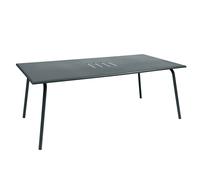 Table de jardin 8 personnes FERMOB Monceau 194 x 94 cm - Gris Orage