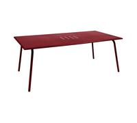 Table de jardin 8 personnes FERMOB Monceau 194 x 94 cm - Piment