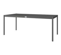 Outsunny Table à Manger de Jardin en Acier, Table de Jardin pour 8 Personnes avec Plateau à Lattes rectangulaire, Anti-Rouille et résistante aux intempéries, pour Patio, terrasse, Gris foncé