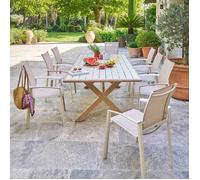 Table de jardin 8 places Axiome argile - Hespéride