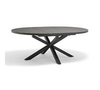 DCB Garden Table de jardin Pelosa extensible 8 places en aluminium 145-199 cm gris anthracite