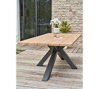 Table de jardin 8 places - gris anthracite