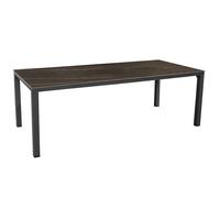 Table de jardin aluminium plateau Kedra® - Stoneo - L.220 x l.100 cm - 8 personnes