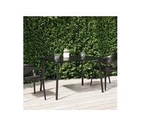 vidaXL Table de Jardin Anthracite 110x80x71 cm Acier, Table d'extérieur, mobilier de Jardin, mobilier de Patio, Table de Patio, mobilier d'extérieur