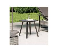 Table de jardin anthracite 34x34x38 cm acier