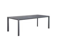 sweeek - Table de Jardin Anthracite Sacramento Aluminium. 8 Places. 220 x 100 x 75 cm