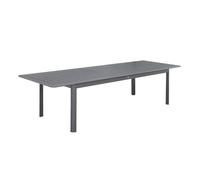 sweeek - Table de Jardin Anthracite Seattle Extensible Aluminium. 10 Places. 227/290 x 100 x 75 cm