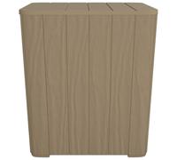 Table De Jardin Avec Couvercle Amovible Marron Polypropylène Vidaxl Vidaxl Marron