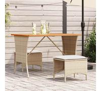 Table de jardin avec dessus en bois d'acacia gris 105x75x72 cm vidaXL