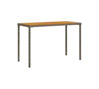 Table de jardin avec dessus en bois d'acacia gris 115x54x74 cm