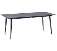 Table de Jardin avec Plateau HPL et Cadre en Aluminium Résistante aux UV à l'Eau