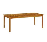 Table De Jardin Avec Trou Pour Parasol & Bords Extensibles 200x100x74 Cm Bois D'acacia Massif