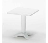 Table de Jardin bar Grand Soleil Zavor café bar extérieur carré polypropylène 70