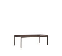 Table de Jardin Basse Dapple 114 x 57 Cm, Chocolat Noir