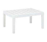 Table de jardin Blanc 78x55x38 cm Plastique
