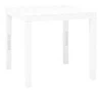 Table de jardin Blanc 78x78x72 cm Plastique Blanc G