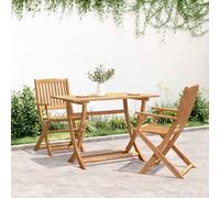 vidaXL Table pliable de jardin 365745 – Bois d'acacia solide 120x70x75 cm Marron