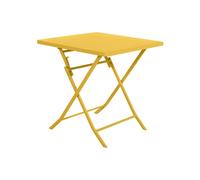 Table De Jardin Carrée Greensboro 70 X 70 Cm Moutarde - Hespéride Multicolore