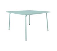Table de jardin carrée L.120 cm en métal - Vert amande - MIRMANDE de MYLIA