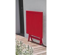 City Garden Guéridon de jardin pliant MARIUS – 70 x 70 cm – aluminium – Carmin