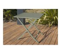 City Garden – Guéridon de jardin pliant MARIUS – 70x70 cm – aluminium – Vert kaki