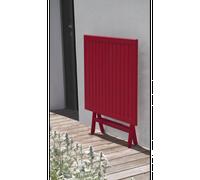 City Garden Guéridon de jardin pliant MARIUS – 70 x 70 cm – aluminium – Carmin