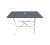 Table rectangulaire d'extérieur pliante Bistro en acier - Gris Gris G
