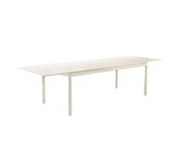 Table de jardin CHARLESTON extensible aluminium beige. 8 places. 210/300 x 100 x 75.5 cm