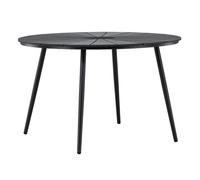 Table de Jardin Design "San Vito" 120cm Noir