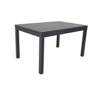 sweeek - Table de Jardin Elora Extensible Aluminium Anthracite. 8 Places. 135/270 x 90 x 75 cm