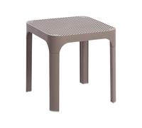 Table de Jardin Empilable Nardi 40 x 40 cm Net 40062.10.000 Tortora
