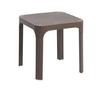 Table de Jardin Empilable Nardi 40 x 40 cm Net 40062.53.000 Tabacco