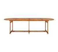 Table de Jardin en Acacia Massif 280 x 90 x 75 cm pour Terrasse et Patio | Bois dur dense, fabrication soignée, lignes naturelles, usage extérieur quotidien, entretien avec housse conseillé