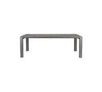 Table de jardin en acier gris Alban
