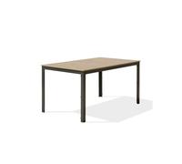 Table de Jardin Imitation Bois Boston 150cm Gris Anthracite