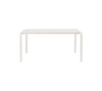 Table de jardin en aluminium blanc, rectangulaire, 8 places - Zuiver, Vondel - 174x93x20 cm