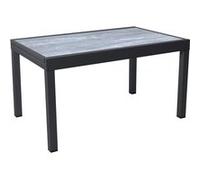 Table de Jardin en Aluminium Extensible Lagos - 140/280 x 90 x 76 cm - Gris